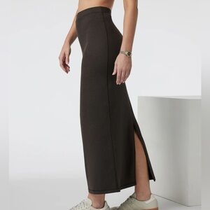 Vuori halo column skirt - brown - medium